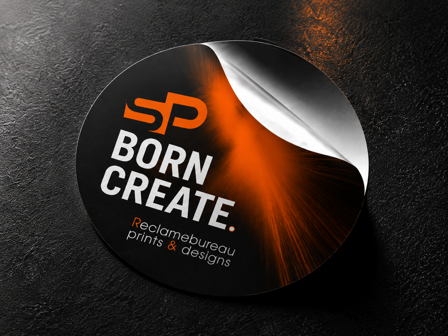 Voorbeeld van SP stickers